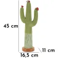 Dekorativní soška Cactus 45 cm zelená