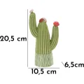Dekorativní soška Cactus 20,5 cm zelená