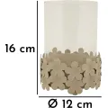 Svícen Dune 16 cm čirý/krémový