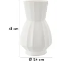 Váza Glint Pot 41 cm bílá
