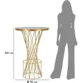 Barový stůl Tower New 70 cm černo-zlatý