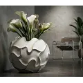 Designový květináč Gaspeau Lines 44 cm bílý