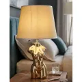 Stolní lampa Glam Woman 39,5 cm béžovo-zlatá