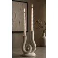 Designový svícen Stons 20 cm krémový