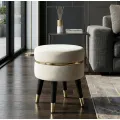 Taburet PARIS 35 cm krémový