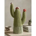 Dekorativní soška Cactus 20,5 cm zelená