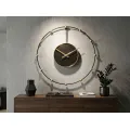 Kovové nástěnné hodiny Pearl 61 cm černé/zlaté
