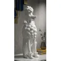 Dekorativní soška Dog 61 cm bílá
