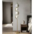 Stojací lampa Glamy Arc 165 cm bílá/zlatá