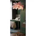 Stojací lampa Palm 160 cm růžová/zlatá