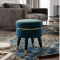 Taburet PARIS 35 cm tyrkysový