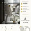 Dekorace na stůl Buddha B 21 cm bílá/zlatá