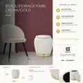 Taburet PARIS 43 cm krémový