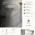 Odkládací stolek Funnel 50 cm stříbrný/mramor