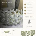 Keramická dekorativní miska Coral 35 cm zelená