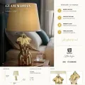 Stolní lampa Glam Woman 39,5 cm béžovo-zlatá