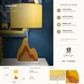 Stolní lampa Color A 57 cm žluto-oranžová