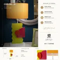 Stolní lampa Color B 60,5 cm žluto-oranžová