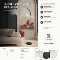 Stojací lampa Plure 180 cm bílá/černá