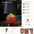 Stolní lampa Helene Ball 50 cm modro-červená