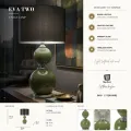 Stolní lampa Eva Two 65 cm černo-zelená