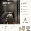 Stolní lampa Pigny 30,5 cm šedá