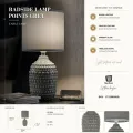 Stolní lampa Points 30,5 cm šedá