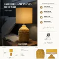 Stolní lampa Points 30,5 cm hořčicová
