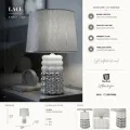 Stolní lampa Lace 33 cm stříbrná