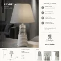Stolní lampa Candela 41 cm stříbrná