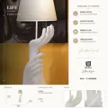Stolní lampa Life 93 cm bílá