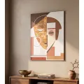Obraz Ethnic Face 60x80 cm béžovo-hnědý