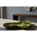 Dekorativní odkládací podnos Cactus 34 cm zelený