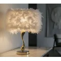 Stolní lampa Cart 47 cm bílo-zlatá