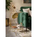 Odkládací stolek Flowers 40 cm zlatý