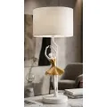 Stolní lampa Dancer 64 cm bílo-zlatá