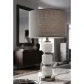 Stolní lampa Bright Three 57 cm šedo-bílá