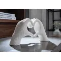 Dekorace Hands Lover 25 cm bílá