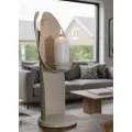 Kovový svícen Angel 30 cm krémový