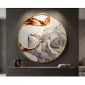 Nástěnné hodiny Glass Rose 80 cm vícebarevné/zlaté