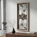 Nástěnná dekorace Koman B 60 cm hnědá/černá