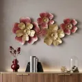 Nástěnná dekorace Lobi 50 cm zlatá/červená