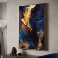 Obraz Andromeda A 60x90 cm modrý/zlatý