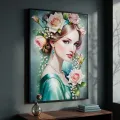 Obraz Fantasy A 72x102 cm modro-zelený