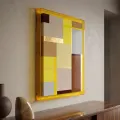Obraz Lacquered 60x80 cm žlutý/hnědý