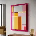 Obraz Lacquered 60x80 cm růžový