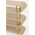 Designový konzolový stolek Stilig ST962 122 cm hnědý/zlatý