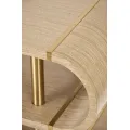 Designový konzolový stolek Stilig ST962 122 cm hnědý/zlatý