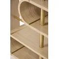 Designový konzolový stolek Stilig ST962 122 cm hnědý/zlatý