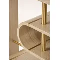 Designový konzolový stolek Stilig ST962 122 cm hnědý/zlatý